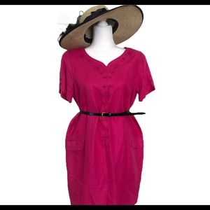 1980s maternity dress